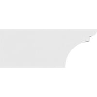 Ekena Millwork 6 W 8 H 20 L szabványos Yorktown építészeti minőségű PVC szarufa farok