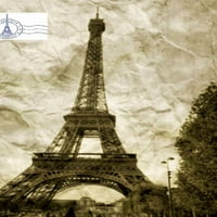 Párizs Franciaország Eiffel-torony Vintage kreatív üres folyóirat: Párizs Eiffel-torony Vintage kreatív üres folyóirat