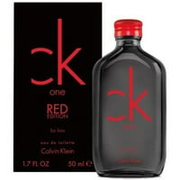 Calvin Klein Beauty CK One Red Edition Eau De Toilette, kölni férfiaknak, 1. Oz