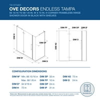 Ove dekorok Tampa 68- in. W in.