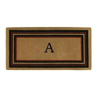 Calloway Mills Calloway Mills Esquire Monogram Outdoor Doormat, extra vastag 3 '6'