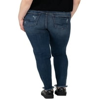 Silver Jeans Co. női plusz méret Suki Mid Rise Skinny Farmer