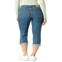 Aláírás: Levi Strauss & Co. Női Mid Rise Capri farmer