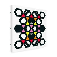 Richard Homawoo 'Hexagon Pattern 26' Canvas Art