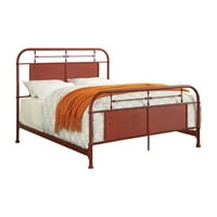 Amerikai bútorok Staley panel ágy, Kalifornia King, piros