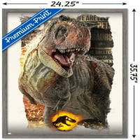 Jurassic World: Dominion-Carnotaurus Fókuszfal Poszter, 22.375 34 Keretes