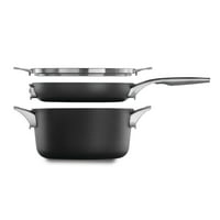 Calphalon Premier Helytakarékos, Kemény Eloxált Nonstick Edények, 8 Darabos Készlet