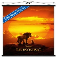 Disney Az Oroszlánkirály-Mufasa és Simba fali poszter fa mágneses kerettel, 22.375 34
