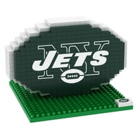 Forever Collecleables NFL 3D BRXLZ logó építőelemek, New York Jets