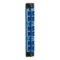 Fekete Bo HD Adapter Panel-Patch panel adapter-kék-portok-Taa-kompatibilis-fekete Bo NEMA-besorolású száloptikai fali szekrényhez