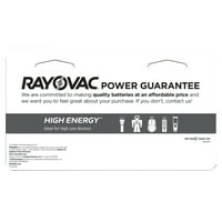 Rayovac nagy energiájú AA 1,5 V Alkáli elemek, szám