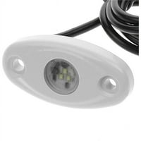 -H tengeri kellékek LED-33253-DP LED nagy intenzitású ovális jóvoltából Rock Light Fehér Ház & kék LED