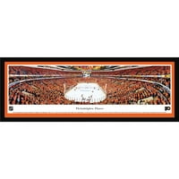 Philadelphia szórólapok - Végső jég kilátás a Wells Fargo Center -ben - Blakeway Panoramas NHL nyomtatás kiválasztott kerettel