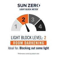Sun Zero Kylie-Nak Energiahatékony Szoba Sötétítő Rúd Zseb Függöny Panel, 54 108