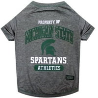 Háziállatok Első kollégiumi Michigan State Spartans Pet Dog póló méretben - extra nagy