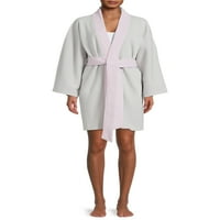 Első látásra a női alvás ruházat kimono ujjú köpenye szemmaszkkal