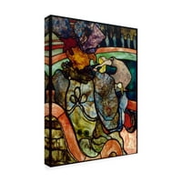 Toulouse-Lautrec „ólomüveg” vászon művészete védjegye