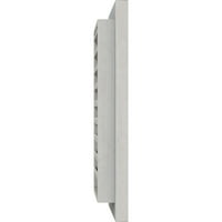 Ekena Millwork 20 W 26 H téglalap Gable szellőzőnyílás: alapozott, funkcionális, durva fűrészelt nyugati cédrus gable szellőzőnyílás