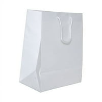 Papír matt fehér ajándék táskák, 5, 1 csomag