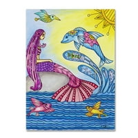 Védjegy Szépművészet „Sea Life - Color” vászon művészete: KcdoodLeart