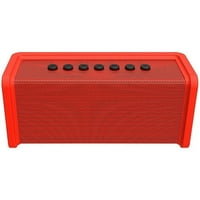 Ematic Portable Bluetooth hangszóró hangszóróval, piros, ESB106