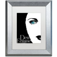 Védjegy Képzőművészet Femme den II Canvas Art by Color Bakery White Matte, ezüst keret