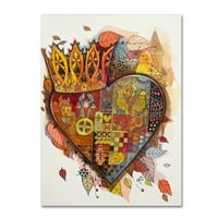 Védjegy Szépművészet 'steampunk szív' vászon művészet, Oxana Ziaka