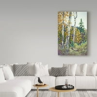 Védjegy Szépművészet 'Az őszi erdő széle' vászon művészete: Carol J Rupp