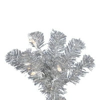 Vickerman 3 ' ezüst ceruza mesterséges karácsonyfa, meleg fehér Dura-lit LED lámpák
