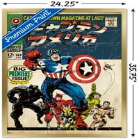 Marvel Katakana - Amerika Kapitány Fali Poszter, 22.375 34 Keretes