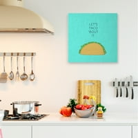 A Stupell Industries Taco 'Bout It it Dinner Food Pun Canvas Wall Art készítette Natalie Sizemore