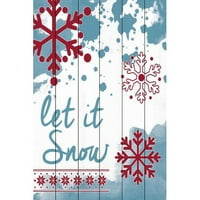 Marmont Hill Let It Snow , Diana Alcala festmény nyomtatása fehér fára