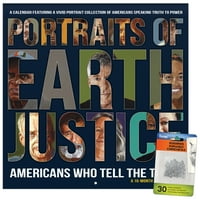 Trendek a Föld igazságosságának nemzetközi portréi: amerikaiak, akik igazat mondanak falinaptár & Push Pins