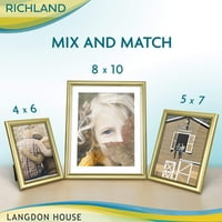 Langdon Ház arany képkeretek w kivehető szőnyeg, Modern kortárs stílus, csomag, Richland kollekció