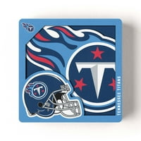 Youthefan NFL Tennessee Titans 3D Logo sorozat mágnes