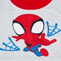 Spider-Man csecsemő és kisgyermekek pizsama szettje ajándékkal, vásárlási zokni szetttel, 2 darab