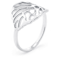 Marisol & Poppy Filigree Leve Design Ring Sterling ezüstben a nők számára