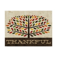 Védjegy Szépművészeti „Family Tree - Hálás” vászon művészete, Michael Mullan