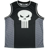 Férfi Marvel a Punisher kosárlabda mez tank felső ing