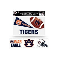 11 6 darabos Auburn Tigers sportos eltávolítható fali dekorációs készlet