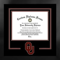 Oklahoma Egyetem Sooners 11w 8.5h Spirit Diploma Manhattan Fekete Folyam Bónusz Campus Images Litográfia