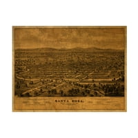 Red Atlas Designs 'Santa Rosa CA 1876' Canvas Art