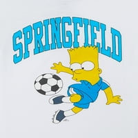 A Simpsons Boys rövid ujjú BART Sports Graphic Crew Neck póló, 2-Pack, Méret XS-2XL