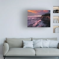 Dennis Frates 'Sunset 8' Canvas Art