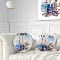 Designart Törökország Vektor illusztráció - CityScape Drow Pille - 12x20