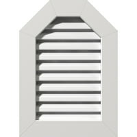 30 W 22 H nyolcszögletű felső Gable szellőzőnyílás: Funkcionális, PVC Gable Vent W 1 4 lapos burkolat keret