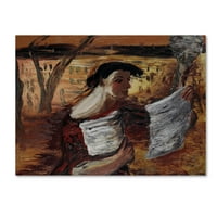 Védjegy Képzőművészet „Leligényekkel rendelkező nő” vászonművészet, Aleksandr Drevin