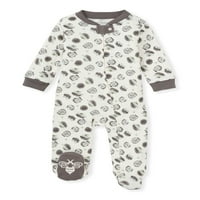 Burt's Bees Baby Baby Boy Sleep and Play PJ-k, organikus pamut egyrészes romper jumper zip elülső pizsamák