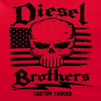 Diesel Brothers Diesel Brother férfiak rövid ujjú grafikus pólója, akár 3xl méretű