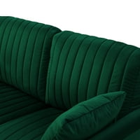 Loveseat Sapa Velvet Lounge kanapé nappali, iroda, zöld